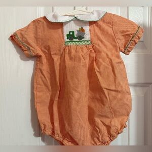 New  Petit Ami Smocked Fall Romper